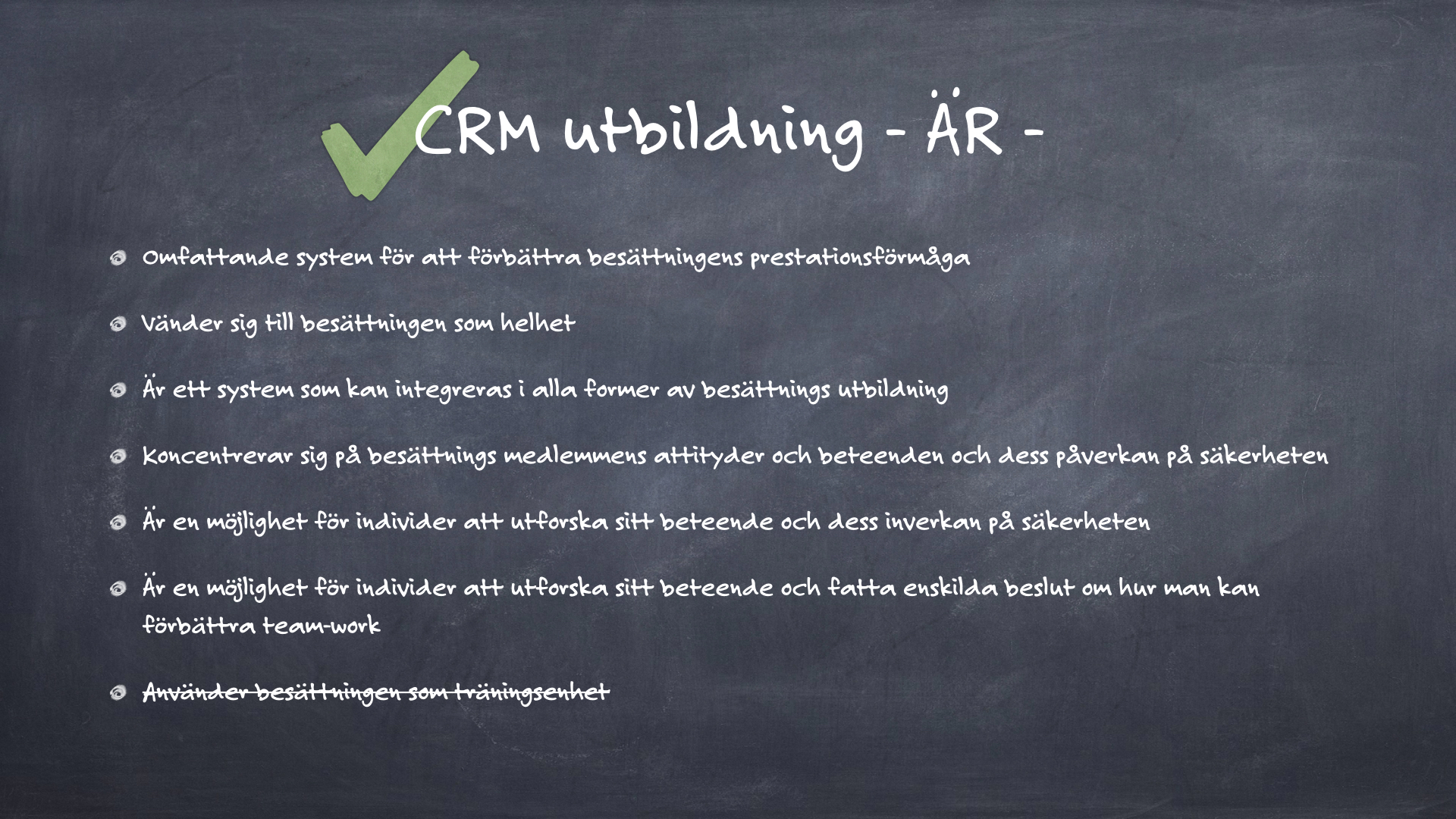 CRM - Vad är CRM träning är.007