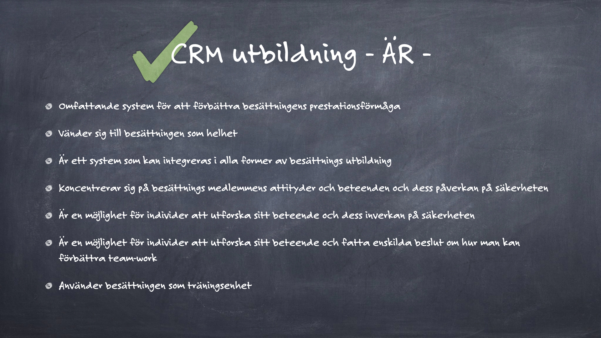 CRM - Vad är CRM träning är.008