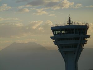 control tower, tower, airport